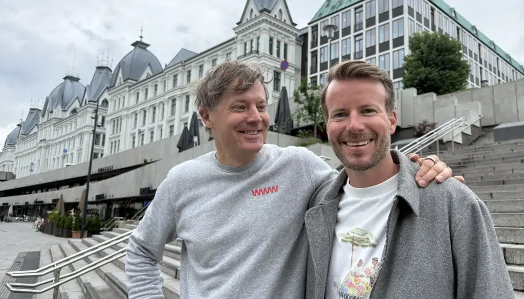 Timo Alto, sammen med sin nye norgessjef, Christian Stenseng